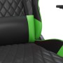 Black and green synthetic leather gaming chair by vidaXL, Gaming chairs - Ref: Foro24-3143756, Price: 129,45 €, Discount: %