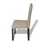 Dining chairs 4 units in camel fabric by vidaXL, dining chairs - Ref: Foro24-240558, Price: 231,99 €, Discount: %