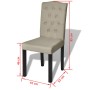 Dining chairs 4 units in camel fabric by vidaXL, dining chairs - Ref: Foro24-240558, Price: 231,99 €, Discount: %