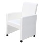 Sillas de comedor 2 unidades cuero sintético blanco de vidaXL, Sillas de comedor - Ref: Foro24-60347, Precio: 251,08 €, Descu...