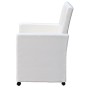 Sillas de comedor 2 unidades cuero sintético blanco de vidaXL, Sillas de comedor - Ref: Foro24-60347, Precio: 251,08 €, Descu...