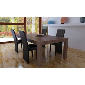 Esszimmerstühle 4 Einheiten Kunstleder dunkelbraun von vidaXL, Essstühle - Ref: Foro24-60598, Preis: 197,85 €, Rabatt: %