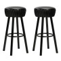 Kitchen stools 2 units black synthetic leather by vidaXL, Kitchen stools - Ref: Foro24-246730, Price: 136,99 €, Discount: %