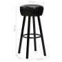 Kitchen stools 2 units black synthetic leather by vidaXL, Kitchen stools - Ref: Foro24-246730, Price: 136,99 €, Discount: %