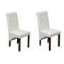 Sillas de comedor 2 unidades cuero sintético blanco de vidaXL, Sillas de comedor - Ref: Foro24-60624, Precio: 163,06 €, Descu...