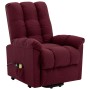 Sillón de masaje elevable tela rojo tinto de vidaXL, Sillones de masaje eléctricos - Ref: Foro24-321393, Precio: 393,66 €, De...