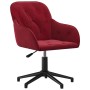 Silla de oficina giratoria de terciopelo rojo tinto de vidaXL, Sillas de oficina - Ref: Foro24-344861, Precio: 90,70 €, Descu...