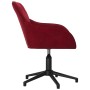 Silla de oficina giratoria de terciopelo rojo tinto de vidaXL, Sillas de oficina - Ref: Foro24-344861, Precio: 90,70 €, Descu...