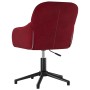 Silla de oficina giratoria de terciopelo rojo tinto de vidaXL, Sillas de oficina - Ref: Foro24-344861, Precio: 90,70 €, Descu...