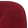 Silla de oficina giratoria de terciopelo rojo tinto de vidaXL, Sillas de oficina - Ref: Foro24-344861, Precio: 90,70 €, Descu...