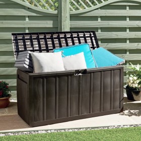 Brown cushion box 270 L 117x45.5x57.5 cm by vidaXL, Storage baskets - Ref: Foro24-337905, Price: 77,99 €, Discount: %