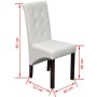 Sillas de comedor 2 unidades cuero sintético blanco de vidaXL, Sillas de comedor - Ref: Foro24-60624, Precio: 163,06 €, Descu...