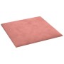 Wall panels 12 pcs pink velvet 30x30 cm 1.08 m² by vidaXL, Wall covering - Ref: Foro24-343810, Price: 42,14 €, Discount: %