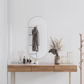 Silver oval wall mirror 100x45 cm by vidaXL, Mirrors - Ref: Foro24-348194, Price: 58,99 €, Discount: %