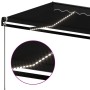 Toldo manual retráctil con LED gris antracita 450x350 cm de vidaXL, Toldos - Ref: Foro24-3069204, Precio: 483,17 €, Descuento: %