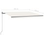 Manuell ausfahrbare Markise mit cremefarbener LED 450x350 cm von vidaXL, Markisen - Ref: Foro24-3069842, Preis: 590,08 €, Rab...