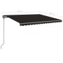 Toldo manual retráctil con LED gris antracita 4,5x3,5 m de vidaXL, Toldos - Ref: Foro24-3070244, Precio: 674,43 €, Descuento: %