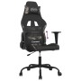 Silla gaming con reposapiés tela negro camuflaje de vidaXL, Sillones para videojuegos - Ref: Foro24-3143732, Precio: 139,72 €...