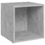 TV cabinet 4 units concrete gray plywood 37x35x37cm by vidaXL, TV Furniture - Ref: Foro24-805512, Price: 56,24 €, Discount: %