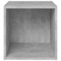 TV cabinet 4 units concrete gray plywood 37x35x37cm by vidaXL, TV Furniture - Ref: Foro24-805512, Price: 56,24 €, Discount: %