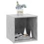 TV cabinet 4 units concrete gray plywood 37x35x37cm by vidaXL, TV Furniture - Ref: Foro24-805512, Price: 56,24 €, Discount: %