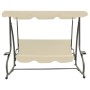 Garden Rocking Bench with Sand White Canopy by vidaXL, Garden rockers - Ref: Foro24-313337, Price: 249,04 €, Discount: %