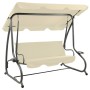 Garden Rocking Bench with Sand White Canopy by vidaXL, Garden rockers - Ref: Foro24-313337, Price: 249,04 €, Discount: %