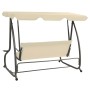 Garden Rocking Bench with Sand White Canopy by vidaXL, Garden rockers - Ref: Foro24-313337, Price: 249,04 €, Discount: %