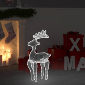 Christmas reindeer with mesh 306 LED 60x24x89 cm by vidaXL, Christmas lights - Ref: Foro24-329823, Price: 61,83 €, Discount: %