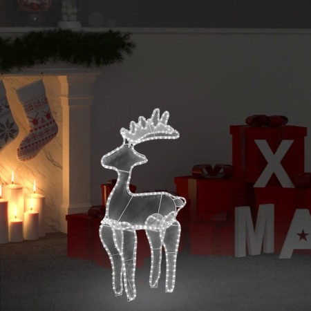 Reno de Navidad con malla 306 LED 60x24x89 cm de vidaXL, Luces de Navidad - Ref: Foro24-329823, Precio: 61,83 €, Descuento: %