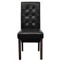 Dining chairs 2 units black synthetic leather by vidaXL, dining chairs - Ref: Foro24-60623, Price: 173,10 €, Discount: %