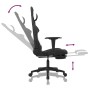 Silla gaming con reposapiés tela negro y blanco de vidaXL, Sillones para videojuegos - Ref: Foro24-3143750, Precio: 144,82 €,...