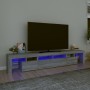 TV cabinet with LED lights Sonoma gray 230x36.5x40 cm by vidaXL, TV Furniture - Ref: Foro24-3152792, Price: 167,33 €, Discoun...