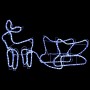 Christmas decoration for garden reindeer and sleigh 252 LEDs by vidaXL, Christmas lights - Ref: Foro24-329873, Price: 31,21 €...