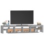 TV cabinet with LED lights Sonoma gray 230x36.5x40 cm by vidaXL, TV Furniture - Ref: Foro24-3152792, Price: 167,33 €, Discoun...