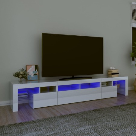 TV-Schrank mit strahlend weißen LED-Leuchten 230x36,5x40 cm von vidaXL, TV-Möbel - Ref: Foro24-3152790, Preis: 190,59 €, Raba...