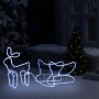 Christmas decoration for garden reindeer and sleigh 252 LEDs by vidaXL, Christmas lights - Ref: Foro24-329873, Price: 31,21 €...