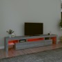 TV cabinet with LED lights Sonoma gray 215x36.5x40 cm by vidaXL, TV Furniture - Ref: Foro24-3152800, Price: 164,62 €, Discoun...