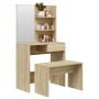 Sonoma oak dressing table set 74.5x40x141 cm by vidaXL, Bedroom Dressers - Ref: Foro24-3114141, Price: 95,00 €, Discount: %