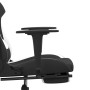 Gaming-Stuhl mit Fußstütze aus schwarz-weißem Stoff von vidaXL, Gaming-Stühle - Ref: Foro24-3143750, Preis: 144,82 €, Rabatt: %