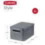 Curver Aufbewahrungsboxen mit Deckel Style 3 Einheiten Anthrazit S 6L von Curver, Aufbewahrungskörbe - Ref: Foro24-437446, Pr...