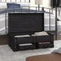 Large black wooden storage trunk by vidaXL, Storage trunks - Ref: Foro24-60797, Price: 208,06 €, Discount: %