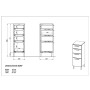 Germania GW-Arvada bathroom cabinet 35x30x86 cm white by Germania, bathroom vanities - Ref: Foro24-438423, Price: 264,99 €, D...