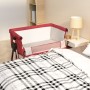 Crib with red linen fabric mattress by vidaXL, Cribs and beds for children - Ref: Foro24-10293, Price: 112,93 €, Discount: %