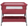 Cuna con colchón tela de lino rojo de vidaXL, Cunas y camas para niños - Ref: Foro24-10293, Precio: 112,93 €, Descuento: %