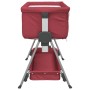 Cuna con colchón tela de lino rojo de vidaXL, Cunas y camas para niños - Ref: Foro24-10293, Precio: 112,93 €, Descuento: %