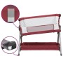 Cuna con colchón tela de lino rojo de vidaXL, Cunas y camas para niños - Ref: Foro24-10293, Precio: 112,93 €, Descuento: %