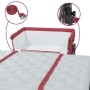 Cuna con colchón tela de lino rojo de vidaXL, Cunas y camas para niños - Ref: Foro24-10293, Precio: 112,93 €, Descuento: %