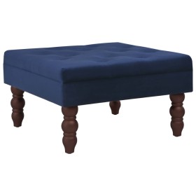 Navy blue velvet stool 60x60x36 cm by vidaXL, Side tables - Ref: Foro24-3070667, Price: 64,35 €, Discount: %