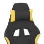 Silla gaming con reposapiés tela amarillo y negro de vidaXL, Sillones para videojuegos - Ref: Foro24-3143746, Precio: 144,82 ...